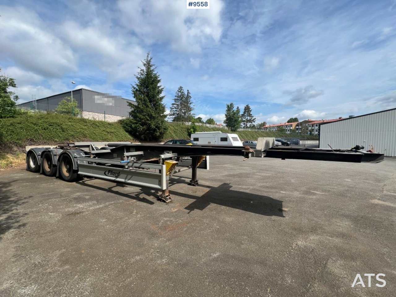 Container link - trailer Fliegl SDS 420 - Remorque porte-conteneur/ Caisse mobile: photos 2 Container link - trailer Fliegl SDS 420 - Remorque porte-conteneur/ Caisse mobile: photos 2