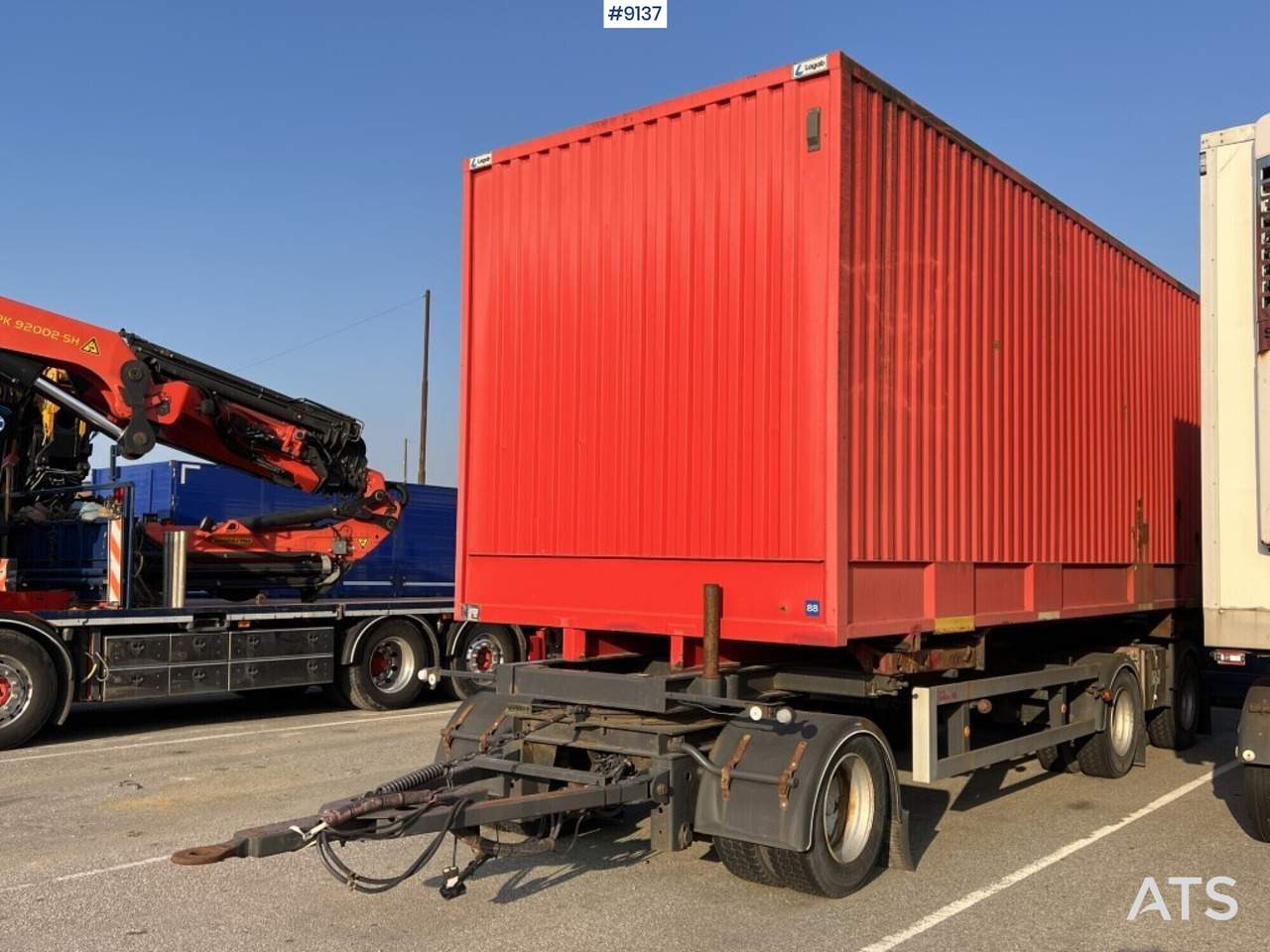Container trailer LAGAB 5530-3-TC-LSC - Remorque porte-conteneur/ Caisse mobile: photos 1 Container trailer LAGAB 5530-3-TC-LSC - Remorque porte-conteneur/ Caisse mobile: photos 1