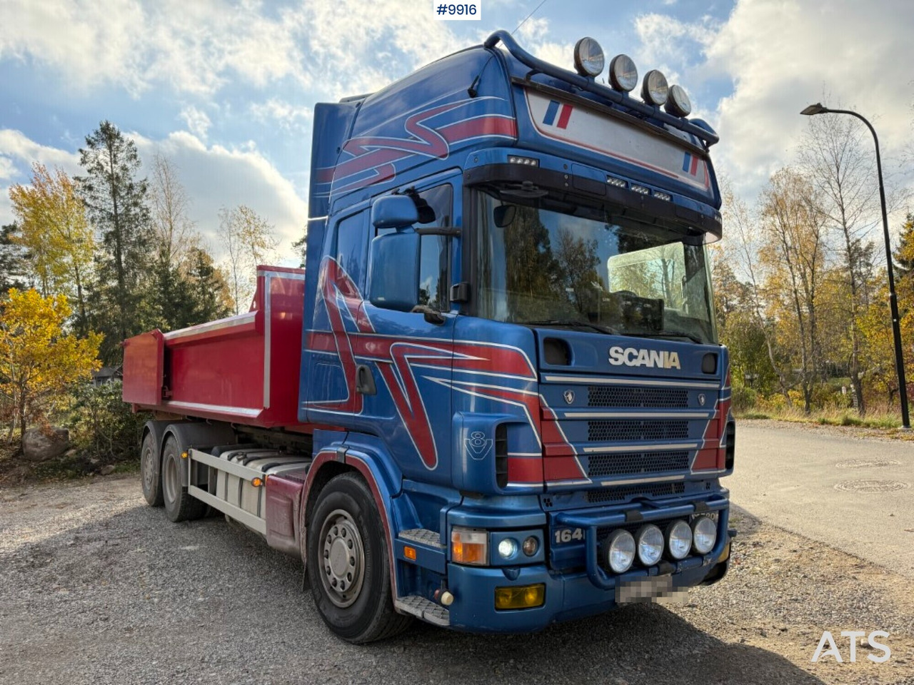 Scania R164 580 6X2 truck with flatbed - Camion plateau: photos 2 Scania R164 580 6X2 truck with flatbed - Camion plateau: photos 2