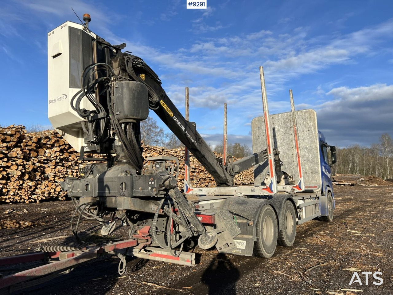 Scania R650 logging truck with crane and trailer - Camion grumier: photos 4 Scania R650 logging truck with crane and trailer - Camion grumier: photos 4