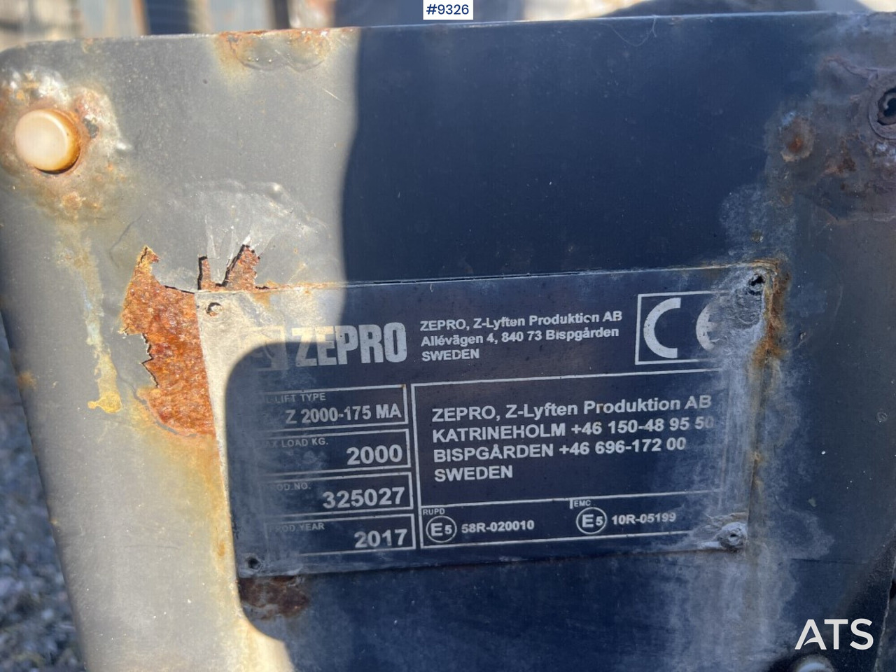 Tail lift Zepro Z2000-175MA - Hayon élévateur: photos 4 Tail lift Zepro Z2000-175MA - Hayon élévateur: photos 4