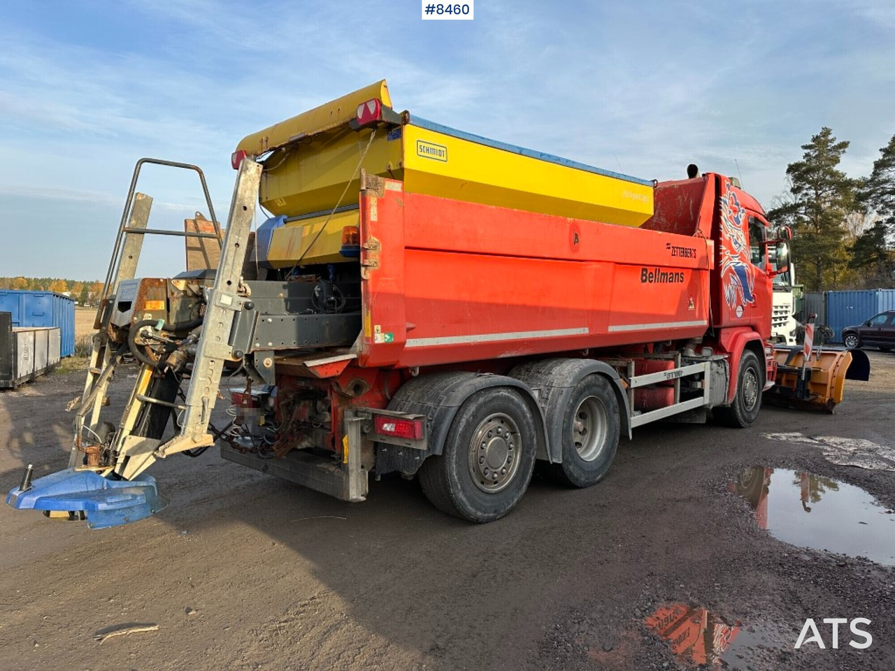 Tipper truck, Scania G410, Front plow, Salt spreader (See video) - Camion benne, Engin de déneigement: photos 5 Tipper truck, Scania G410, Front plow, Salt spreader (See video) - Camion benne, Engin de déneigement: photos 5