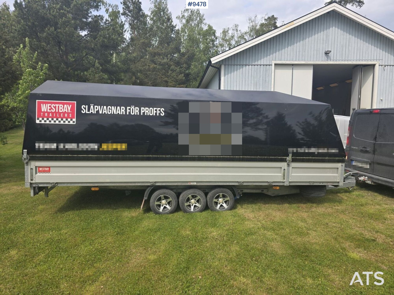 Trailer Agados Adam 15 with tipper and winch - Remorque benne: photos 3 Trailer Agados Adam 15 with tipper and winch - Remorque benne: photos 3