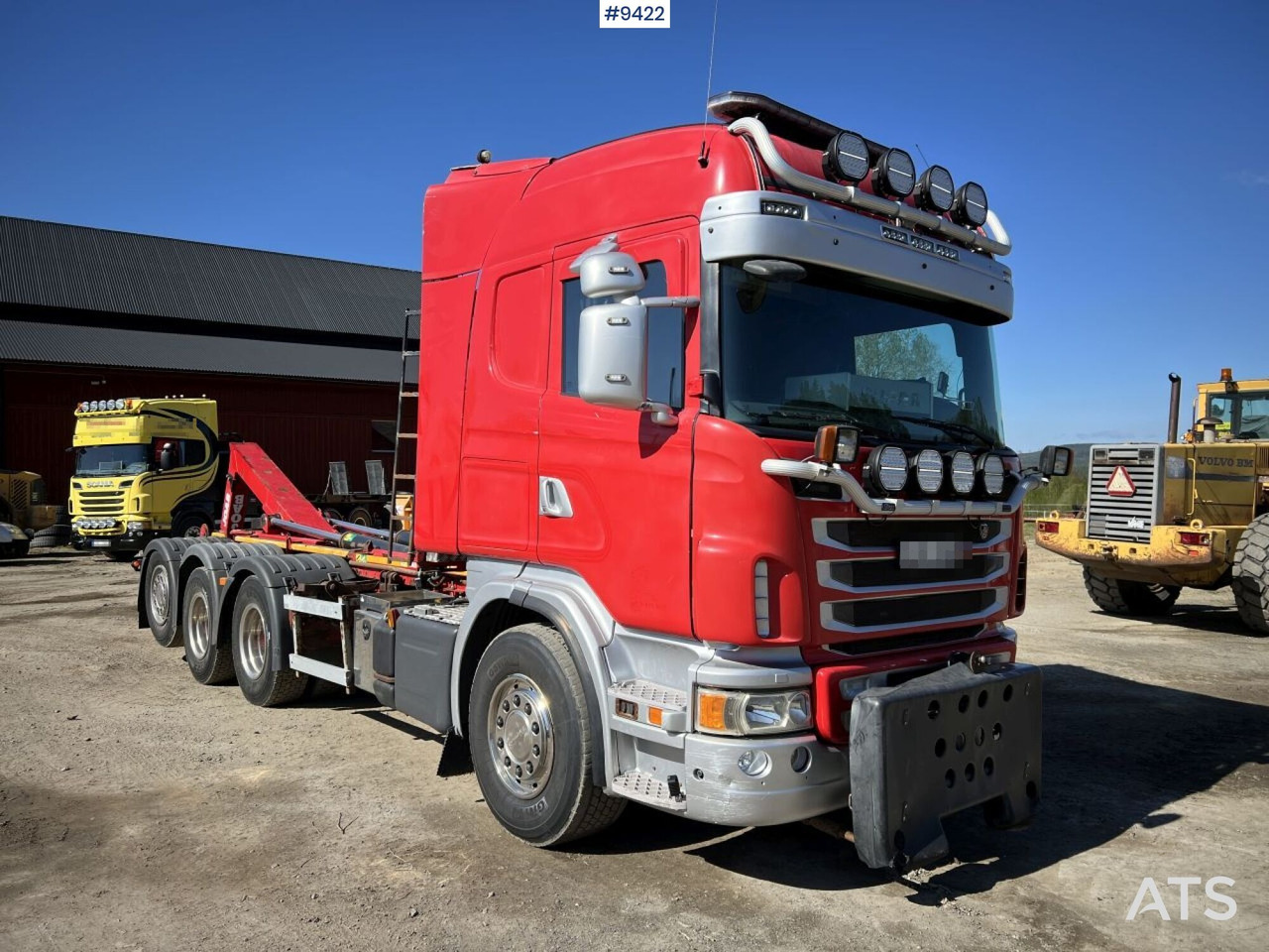 Tridem Hooklift Truck Scania G490 with plow brackets - Camion ampliroll: photos 2 Tridem Hooklift Truck Scania G490 with plow brackets - Camion ampliroll: photos 2
