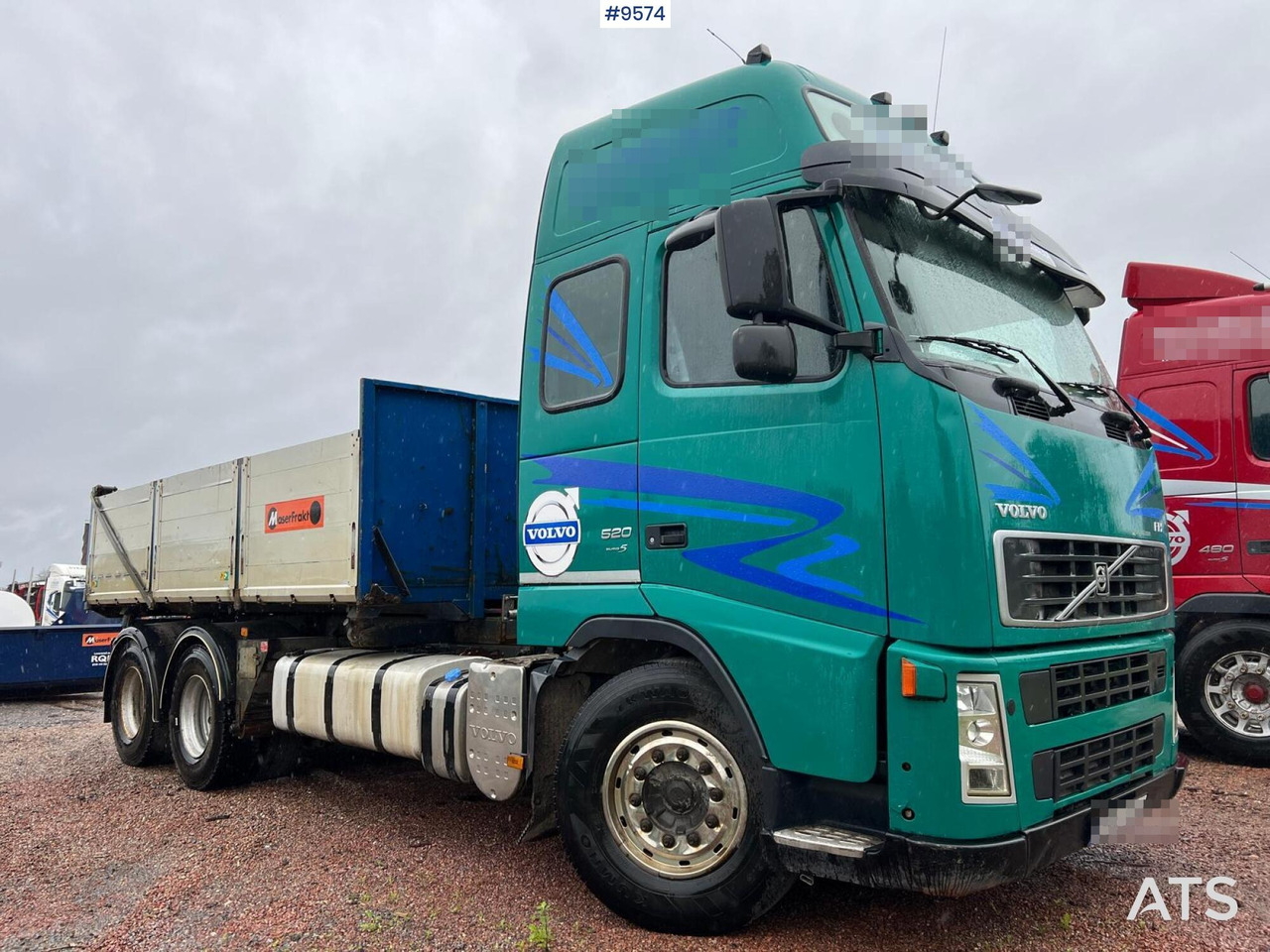 Volvo FH 520 6X4 Quick lock with flatbed - Camion plateau: photos 2 Volvo FH 520 6X4 Quick lock with flatbed - Camion plateau: photos 2