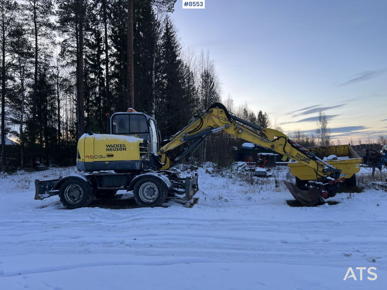 Wacker Neuson 9503 Wheeled excavator, wagon and gears - Pelle sur pneus: photos 4 Wacker Neuson 9503 Wheeled excavator, wagon and gears - Pelle sur pneus: photos 4