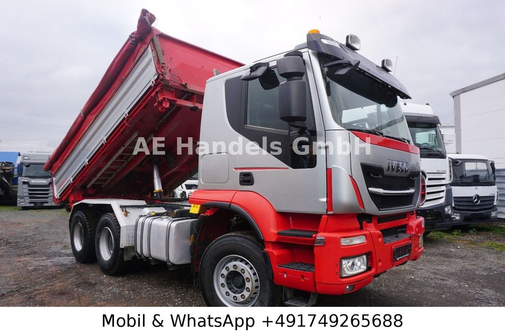 Camion porte-conteneur/ Caisse mobile Iveco Trakker 500 BL 6x4 *Retarder/11m³/Wechselkipper: photos 8