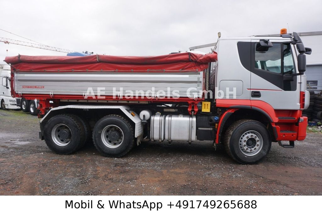 Camion porte-conteneur/ Caisse mobile Iveco Trakker 500 BL 6x4 *Retarder/11m³/Wechselkipper: photos 7