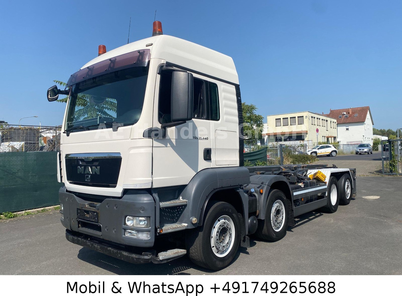 Camion ampliroll, Camion grue MAN TGS 35.440 XLX BL 8x2 Silo *Retarder/Lenk+Lift: photos 7