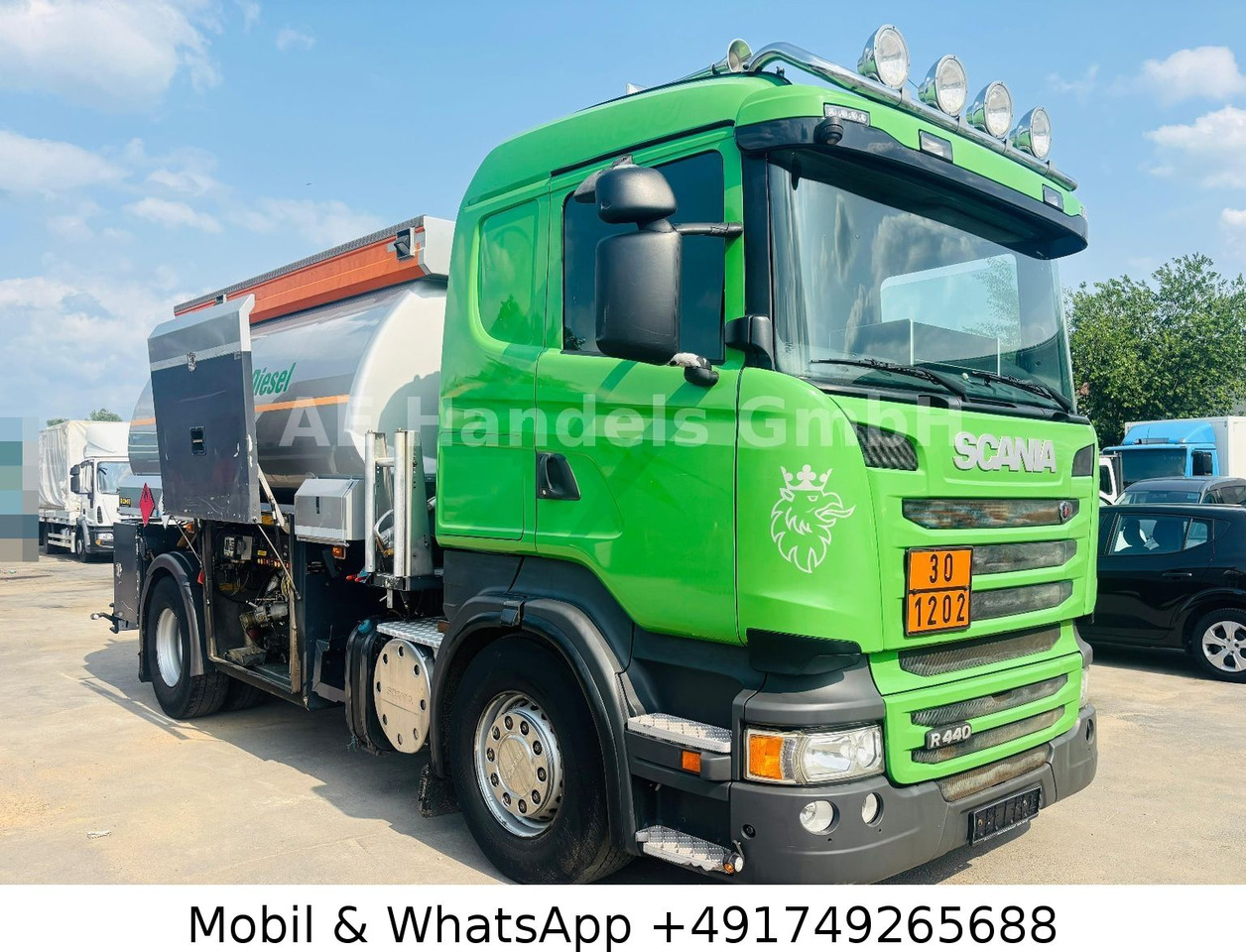 Scania R440 Rohr *Retarder/Oben-Unten/2-Kammern/14m³ - Camion citerne: photos 1 Scania R440 Rohr *Retarder/Oben-Unten/2-Kammern/14m³ - Camion citerne: photos 1