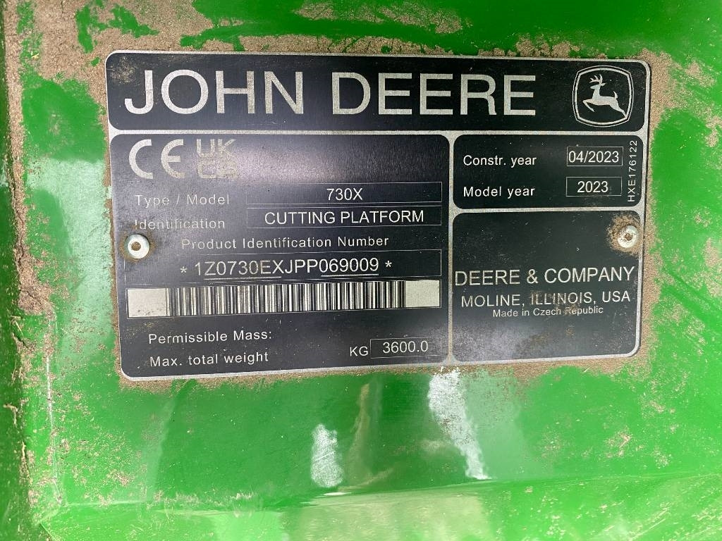Accessoire de matériels de récolte John Deere 730 X Origine Françaises endommagée: photos 6