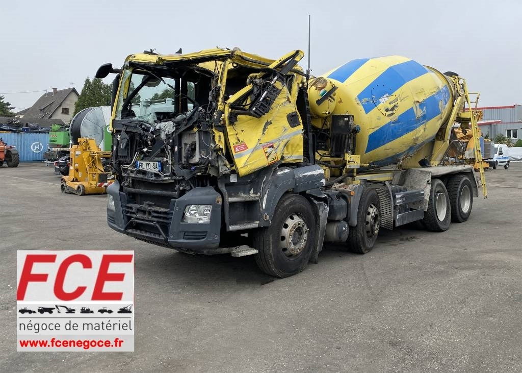MAN MAN TGS 32-420 / STETTER AM-UltraEco endommagé - Camion malaxeur: photos 1 MAN MAN TGS 32-420 / STETTER AM-UltraEco endommagé - Camion malaxeur: photos 1