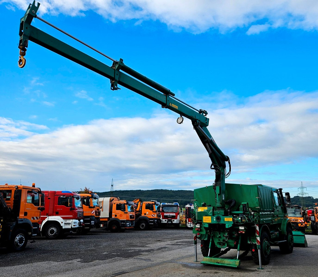 Unimog U2150 Doka HIAB 105 Kran Winde Frontlader - Camion, Camion grue: photos 4 Unimog U2150 Doka HIAB 105 Kran Winde Frontlader - Camion, Camion grue: photos 4