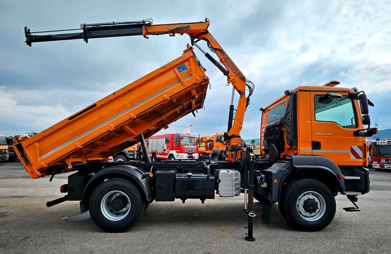 MAN TGM 18.290 4x4 Atlas 75.2 Kran Funk Euro6 - Camion benne, Camion grue: photos 2 MAN TGM 18.290 4x4 Atlas 75.2 Kran Funk Euro6 - Camion benne, Camion grue: photos 2