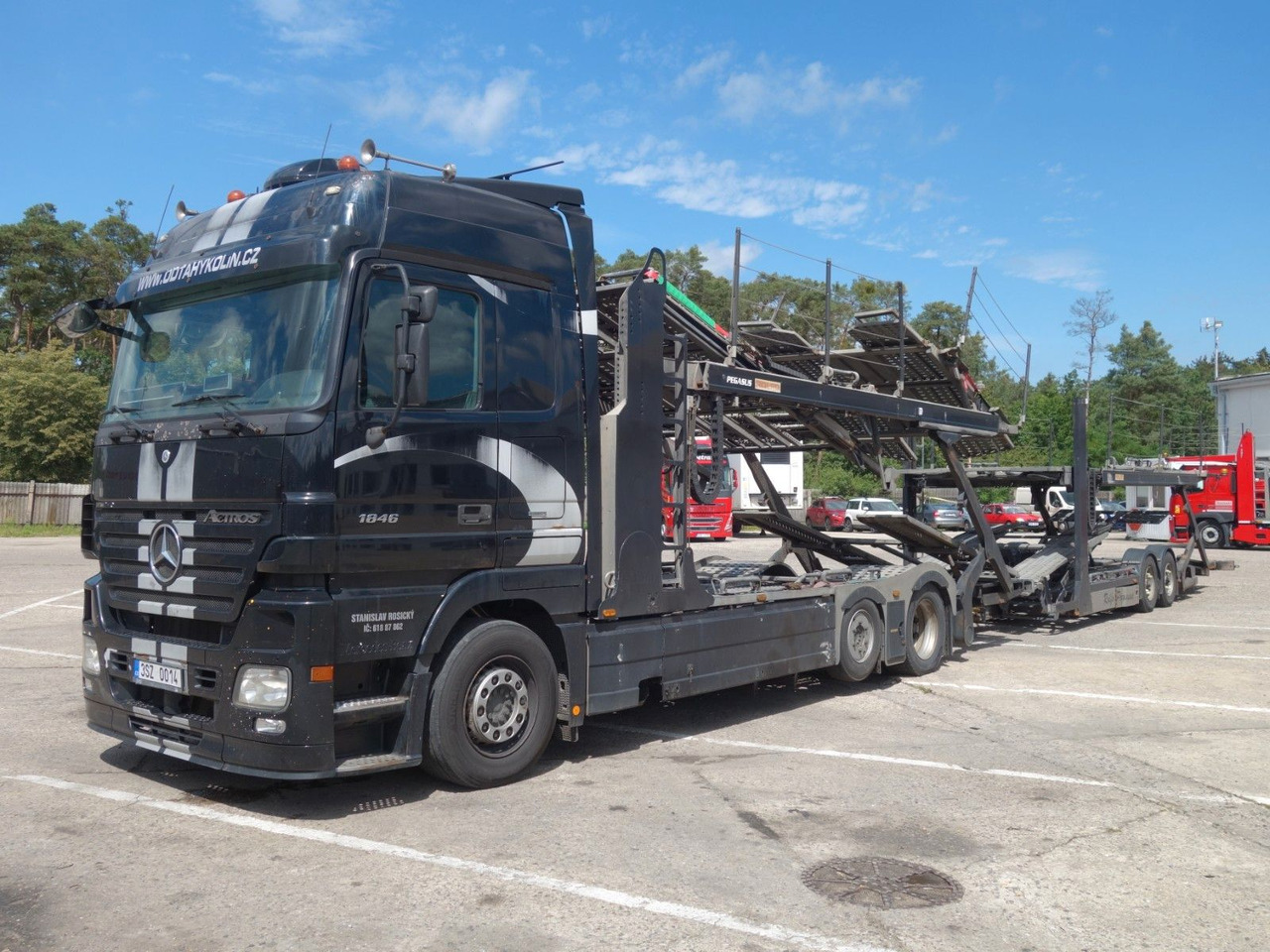 Mercedes-Benz Actros 2446 mit Rolfo für 10 PKW, Retarder - Camion porte-voitures: photos 1 Mercedes-Benz Actros 2446 mit Rolfo für 10 PKW, Retarder - Camion porte-voitures: photos 1