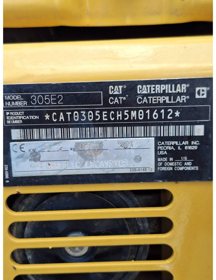 Pelle sur chenille CAT 305E2CR: photos 6