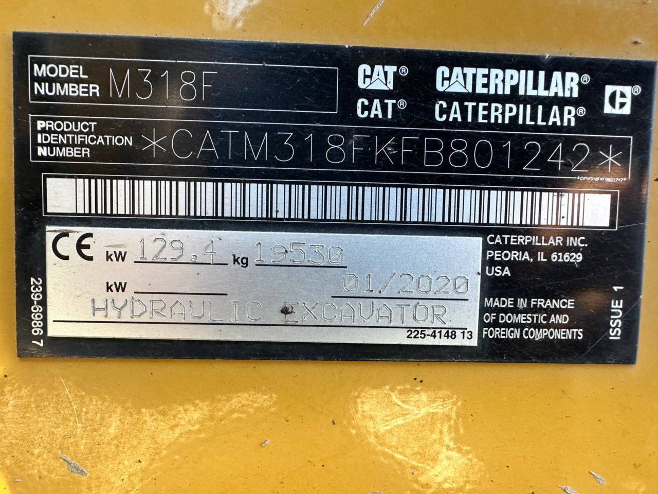 Chargeuse sur pneus CAT M318F: photos 6