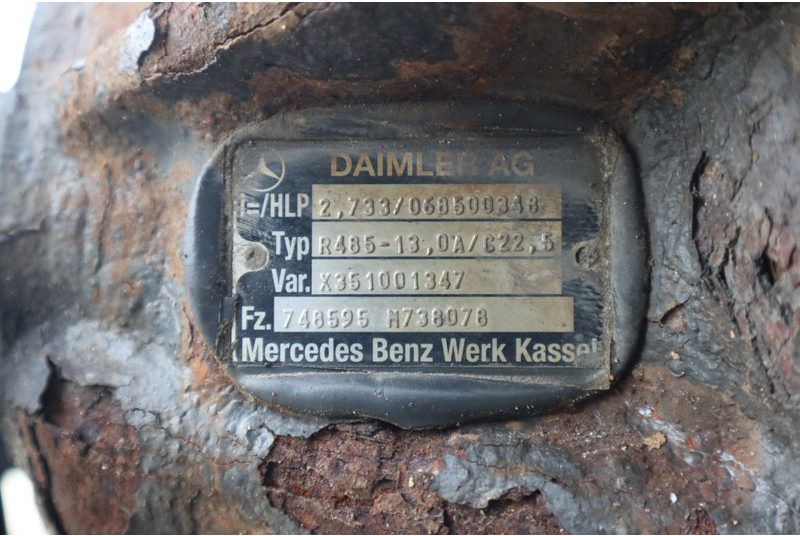 Mercedes-Benz R485-13A/C22.5 41/15 748595M738078 - Essieu arrière pour Camion: photos 4 Mercedes-Benz R485-13A/C22.5 41/15 748595M738078 - Essieu arrière pour Camion: photos 4