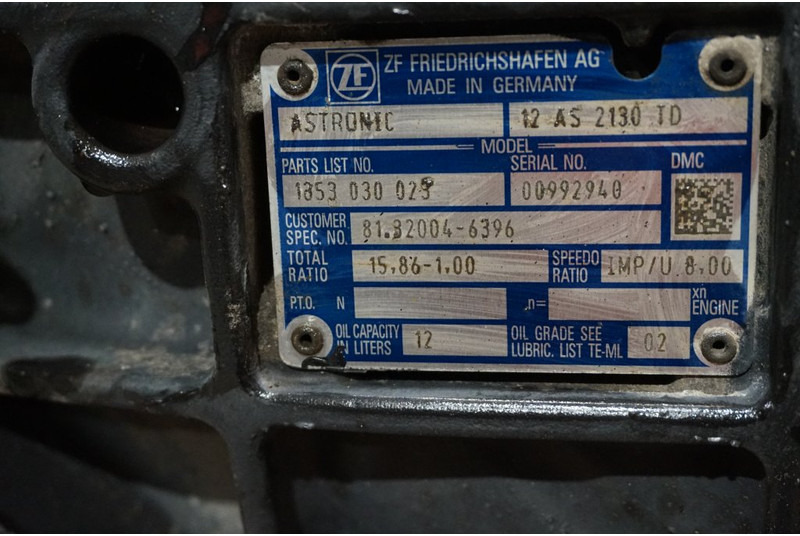 ZF 12AS2130DD TGS 81.32004-6396 - Boîte de vitesse pour Camion: photos 5 ZF 12AS2130DD TGS 81.32004-6396 - Boîte de vitesse pour Camion: photos 5