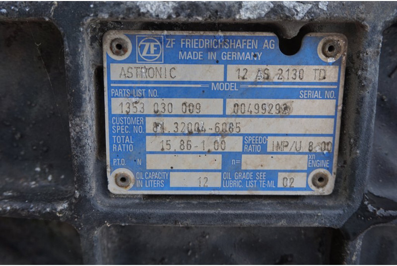 ZF 12AS2130TD TG-X 81.320004-6085 - Boîte de vitesse pour Camion: photos 5 ZF 12AS2130TD TG-X 81.320004-6085 - Boîte de vitesse pour Camion: photos 5