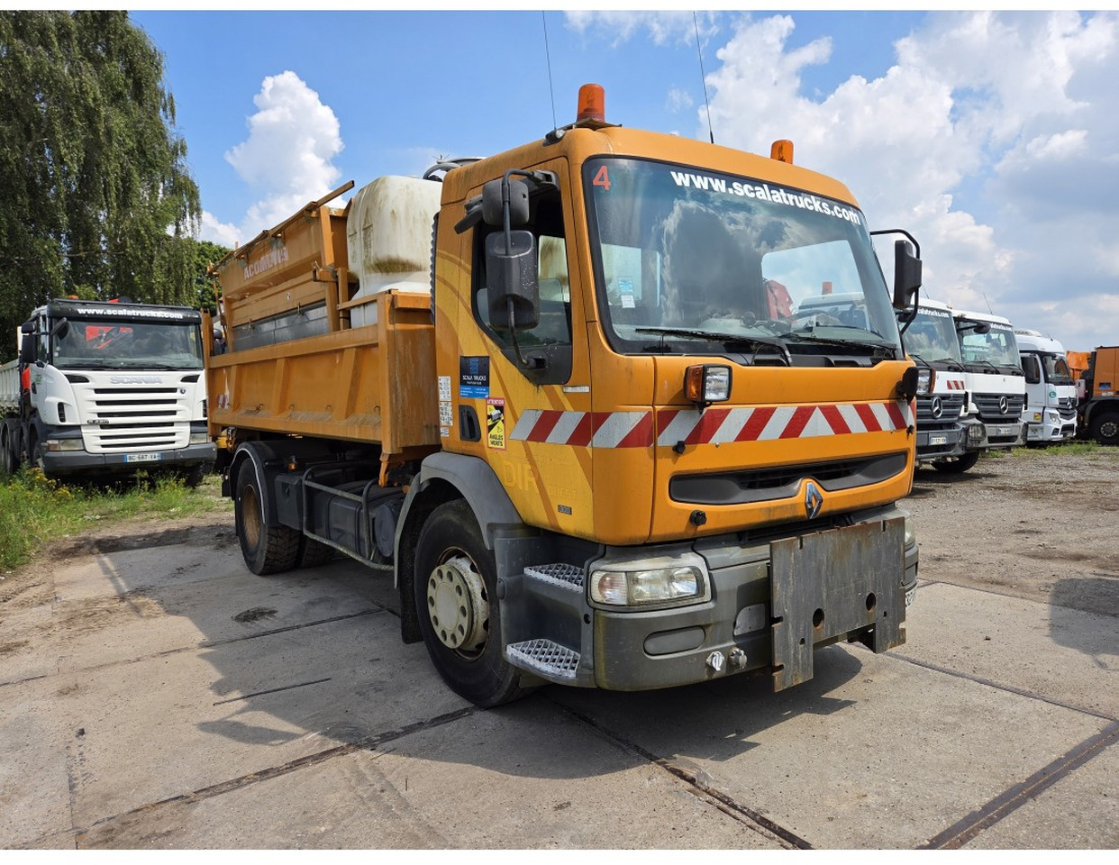 Camion benne Renault Premium 300 4x2 Tipper Gritter Manual Gearbox Mechanical pump Pomp: photos 6