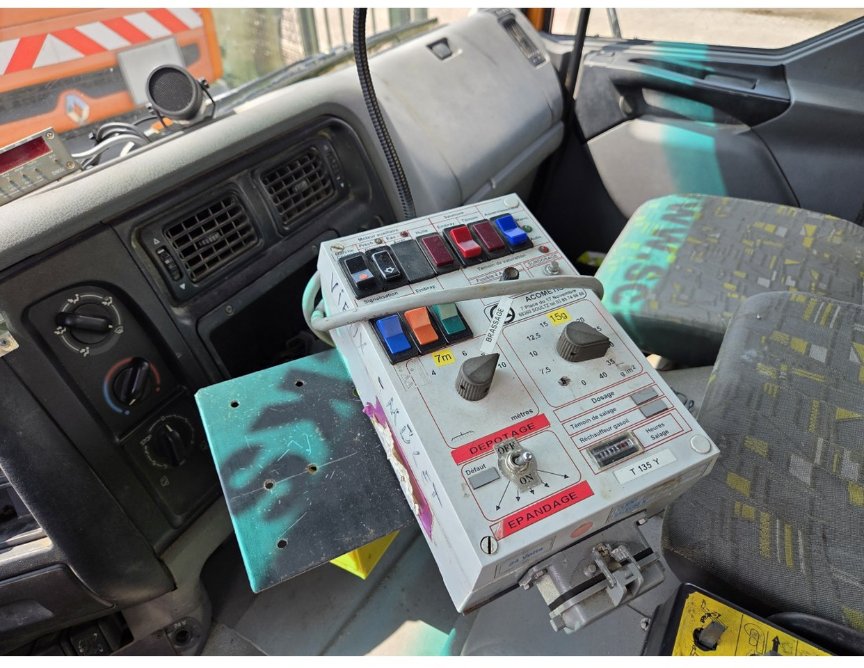 Camion benne Renault Premium 300 4x2 Tipper Gritter Manual Gearbox Mechanical pump Pomp: photos 10