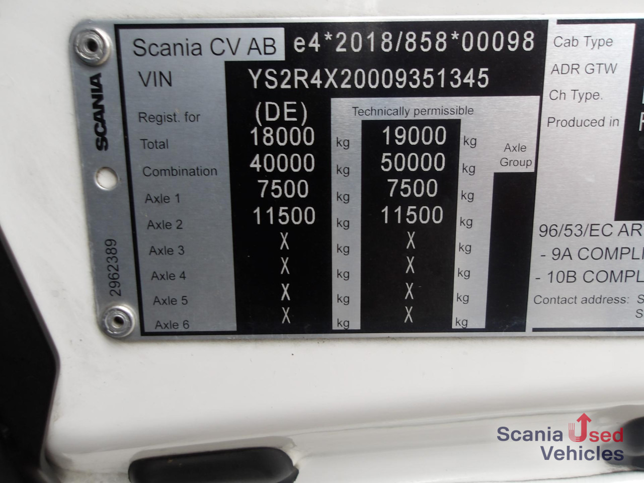 Tracteur routier SCANIA R 460 EB - MEGA - HIGHLINE - 2x TANKs - ACC: photos 7 Tracteur routier SCANIA R 460 EB - MEGA - HIGHLINE - 2x TANKs - ACC: photos 7