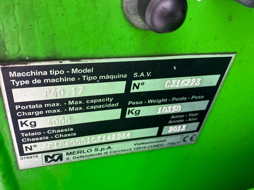 Merlo P40.17 ENDAST RESERVDELAR / ONLY FOR SPAREPARTS - Moteur pour Engins de chantier: photos 5 Merlo P40.17 ENDAST RESERVDELAR / ONLY FOR SPAREPARTS - Moteur pour Engins de chantier: photos 5