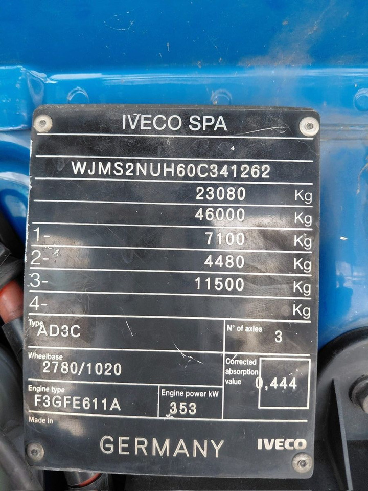 Tracteur routier Iveco 440S48TX Stralis 6x2, E6, Kipphydraulik: photos 13