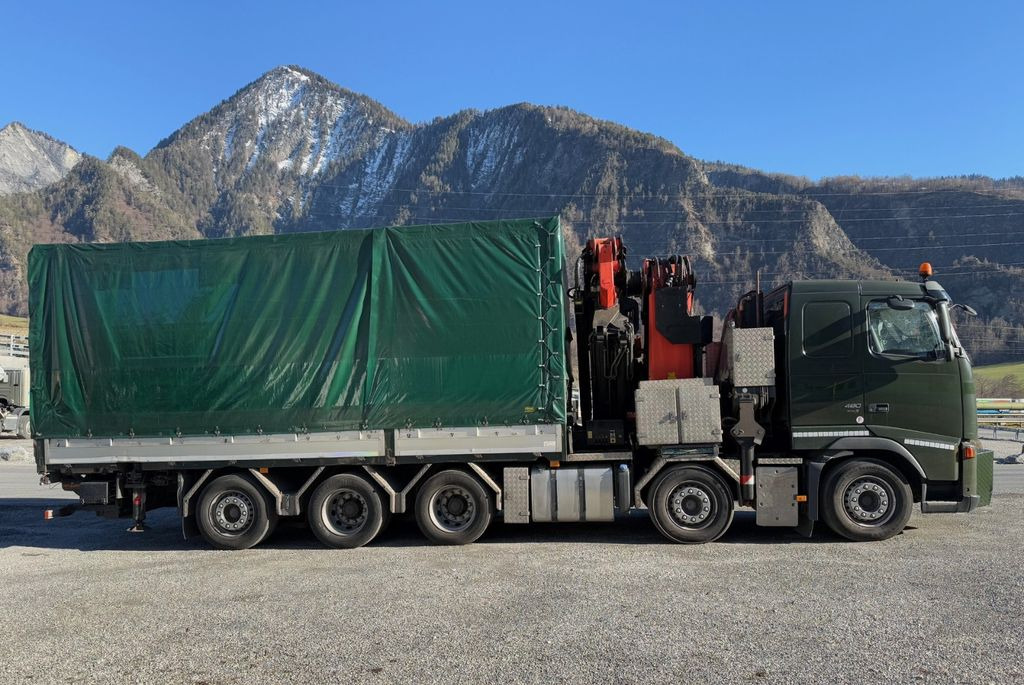 Volvo FH-480 10x4R, E5, Palfinger PK 100002, FlyJib - Camion grue, Camion à rideaux coulissants: photos 3 Volvo FH-480 10x4R, E5, Palfinger PK 100002, FlyJib - Camion grue, Camion à rideaux coulissants: photos 3