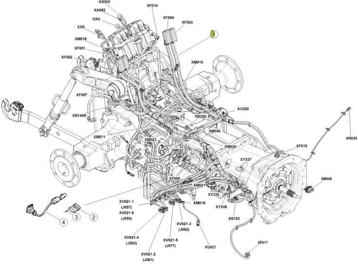 Câble/ Fil pour Tracteur agricole Claas Arion 550-520 650-620 - kabel wiązka elektryczna 0011510550: photos 6 Câble/ Fil pour Tracteur agricole Claas Arion 550-520 650-620 - kabel wiązka elektryczna 0011510550: photos 6