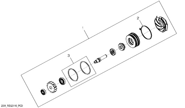 RE530194 John Deere 8345R - Zestaw pompy - Pompe à liquide de refroidissement pour Machine agricole: photos 1 RE530194 John Deere 8345R - Zestaw pompy - Pompe à liquide de refroidissement pour Machine agricole: photos 1