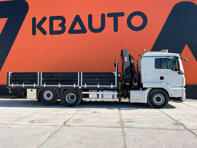 MAN TGS 26.420 6x2*4 HIAB 302E-6 / PLATFORM L=6532 mm - Camion plateau, Camion grue: photos 5 MAN TGS 26.420 6x2*4 HIAB 302E-6 / PLATFORM L=6532 mm - Camion plateau, Camion grue: photos 5