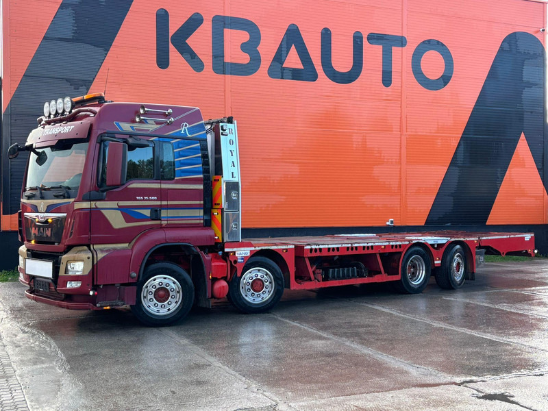 MAN TGS 35.480 8x4H-6 HYDRODRIVE / PLATFORM L=9160 mm / WINCH - Camion porte-voitures: photos 1 MAN TGS 35.480 8x4H-6 HYDRODRIVE / PLATFORM L=9160 mm / WINCH - Camion porte-voitures: photos 1