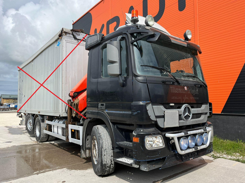 Mercedes-Benz Actros 2536 6x2*4 PK18002 / BOX L=6965 mm - Châssis cabine, Camion grue: photos 3 Mercedes-Benz Actros 2536 6x2*4 PK18002 / BOX L=6965 mm - Châssis cabine, Camion grue: photos 3