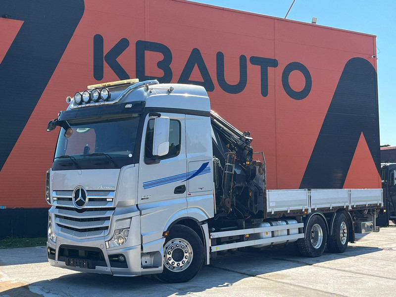 Mercedes-Benz Actros 2551 6x2 HIAB 377-6 HIPRO + JIB / Platform extendable L=6400 -- 7397mm - Camion plateau, Camion grue: photos 2 Mercedes-Benz Actros 2551 6x2 HIAB 377-6 HIPRO + JIB / Platform extendable L=6400 -- 7397mm - Camion plateau, Camion grue: photos 2