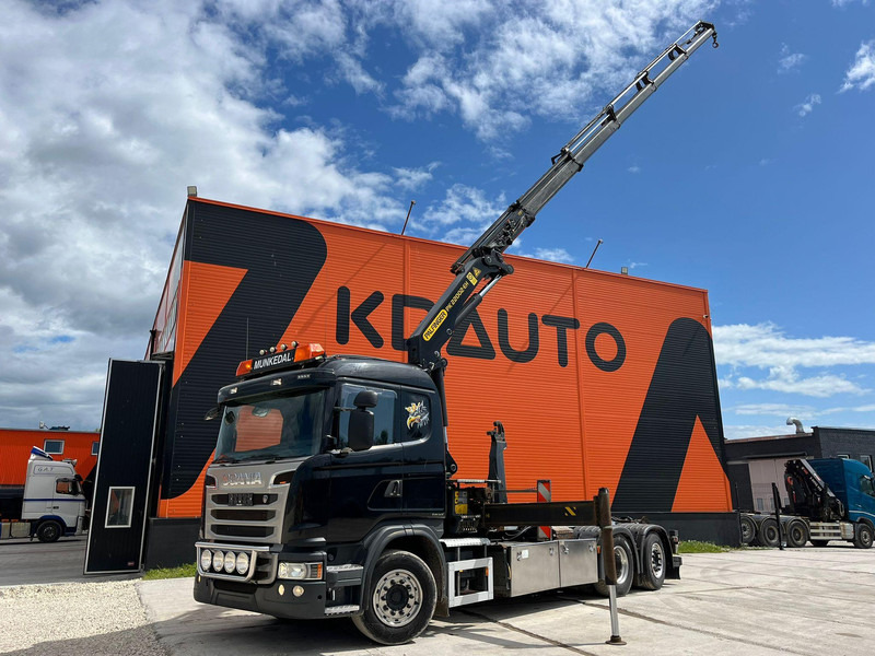 Scania G 440 6x2*4 PK22002 + JIB / PALFINGER 20 ton / L=5000 mm - Camion ampliroll, Camion grue: photos 1 Scania G 440 6x2*4 PK22002 + JIB / PALFINGER 20 ton / L=5000 mm - Camion ampliroll, Camion grue: photos 1