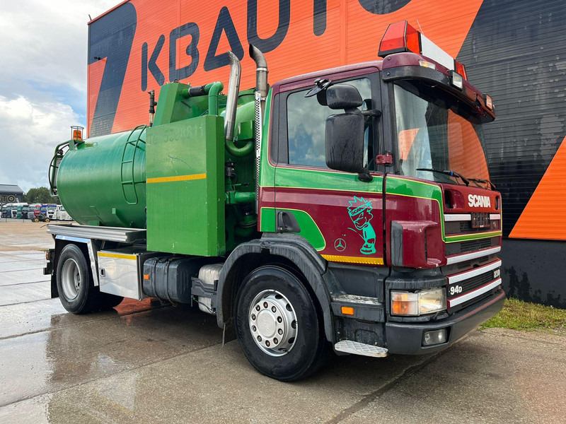 Scania P 94 4x2 TANK 9000 I + 1200 l / VACUUM Jurop PR150 / PRESSURE Pratissoli 150 bar / 102 l/min - Camion hydrocureur: photos 4 Scania P 94 4x2 TANK 9000 I + 1200 l / VACUUM Jurop PR150 / PRESSURE Pratissoli 150 bar / 102 l/min - Camion hydrocureur: photos 4