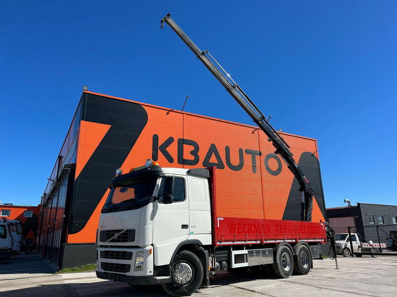 Volvo FH 440 6x2 HIAB 144E-3 / PLATFORM L=7061 mm - Camion plateau, Camion grue: photos 1 Volvo FH 440 6x2 HIAB 144E-3 / PLATFORM L=7061 mm - Camion plateau, Camion grue: photos 1