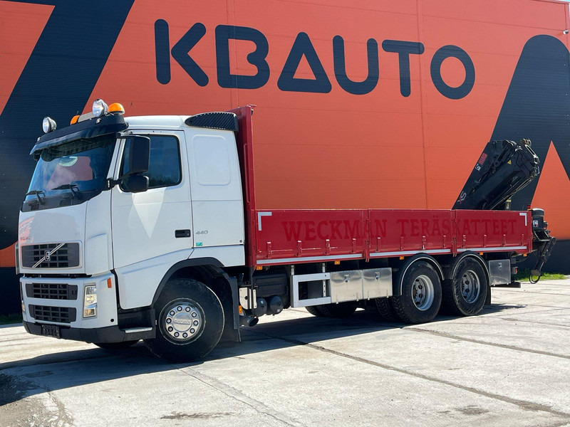 Volvo FH 440 6x2 HIAB 144E-3 / PLATFORM L=7061 mm - Camion plateau, Camion grue: photos 2 Volvo FH 440 6x2 HIAB 144E-3 / PLATFORM L=7061 mm - Camion plateau, Camion grue: photos 2