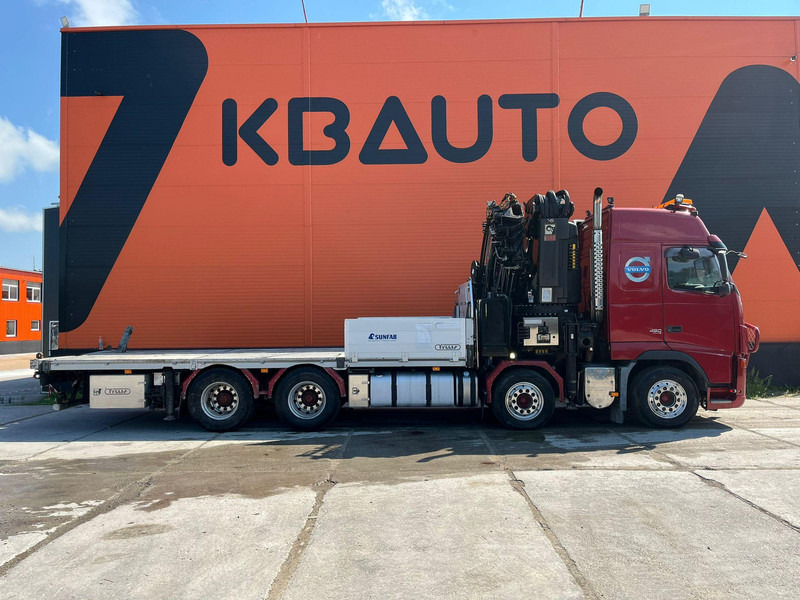 Volvo FH 480 8x4 HIAB 1055E-8 / WINCH / PLATFORM L=6928 mm - Camion plateau, Camion grue: photos 5 Volvo FH 480 8x4 HIAB 1055E-8 / WINCH / PLATFORM L=6928 mm - Camion plateau, Camion grue: photos 5