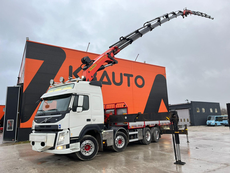Volvo FM 500 8x2*6 COMBI / EXTENDABLE PLATFORM + TRACTOR / PK65002 + JIB + WINCH / PLATFORM L=6498 mm - Camion plateau, Camion grue: photos 1 Volvo FM 500 8x2*6 COMBI / EXTENDABLE PLATFORM + TRACTOR / PK65002 + JIB + WINCH / PLATFORM L=6498 mm - Camion plateau, Camion grue: photos 1