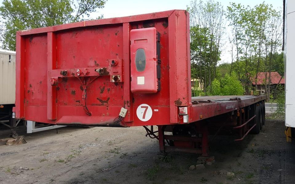 ACTM 28 M ROZSUWANA 3 OSIE SKRĘTNE ORYGINAŁ - Semi-remorque plateau: photos 2 ACTM 28 M ROZSUWANA 3 OSIE SKRĘTNE ORYGINAŁ - Semi-remorque plateau: photos 2