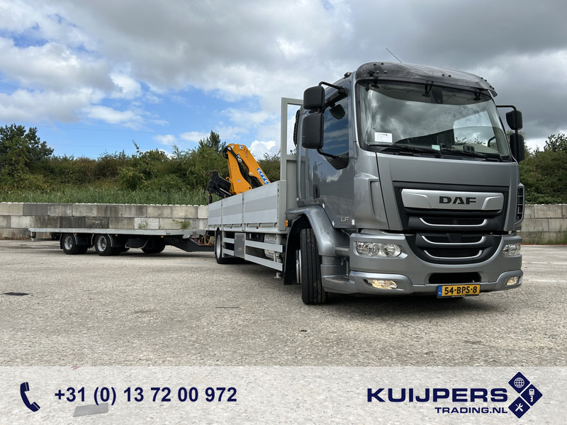 DAF LF 320 FA 19T + Burg BPM 0018 Trailer / Effer 175.2/c3s Crane / NL Combi - Camion grue: photos 1 DAF LF 320 FA 19T + Burg BPM 0018 Trailer / Effer 175.2/c3s Crane / NL Combi - Camion grue: photos 1