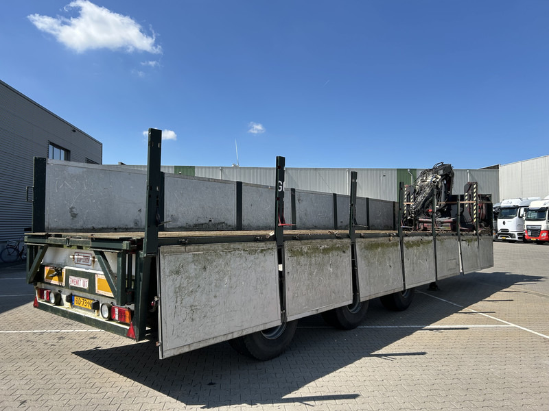 Vogelzang V02 17 30 / Heavy Duty Chassis / 3 axle 10 Ton / Hiab Crane Defect - Semi-remorque plateau: photos 2 Vogelzang V02 17 30 / Heavy Duty Chassis / 3 axle 10 Ton / Hiab Crane Defect - Semi-remorque plateau: photos 2