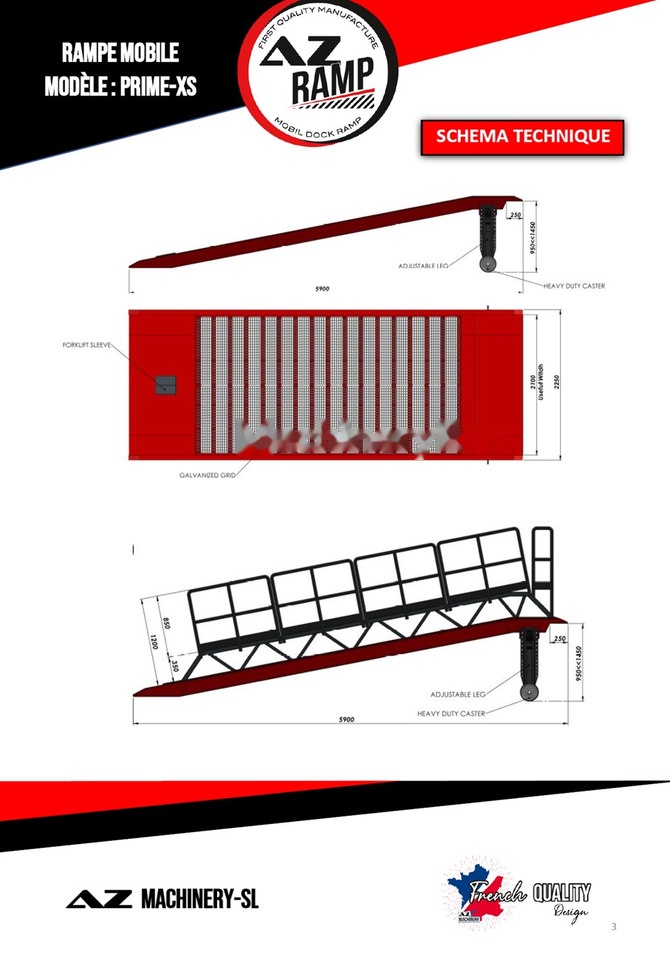 AZ RAMP PRIME XS-6 mobile loading ramp - Rampe de chargement: photos 3 AZ RAMP PRIME XS-6 mobile loading ramp - Rampe de chargement: photos 3