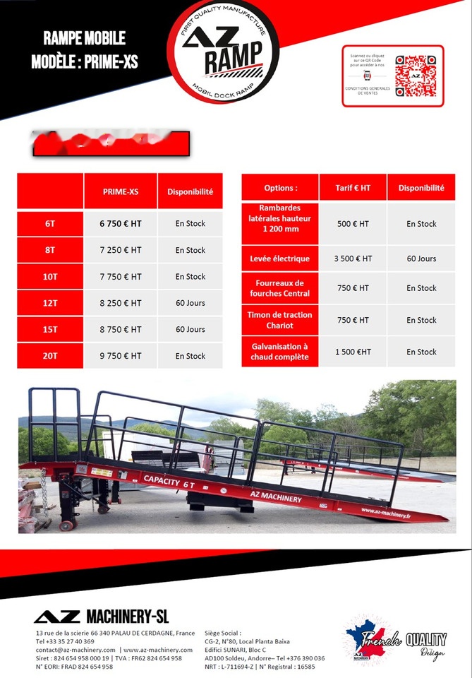 AZ RAMP PRIME XS-6 mobile loading ramp - Rampe de chargement: photos 4 AZ RAMP PRIME XS-6 mobile loading ramp - Rampe de chargement: photos 4