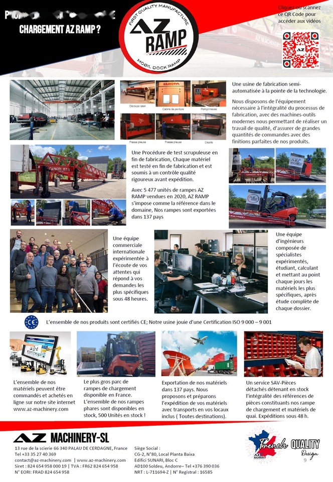 AZ RAMP PRIME XS-6 mobile loading ramp - Rampe de chargement: photos 5 AZ RAMP PRIME XS-6 mobile loading ramp - Rampe de chargement: photos 5