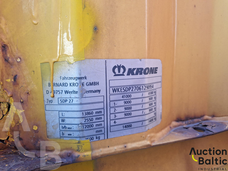 Semi-remorque rideaux coulissants Krone SDP 27: photos 20