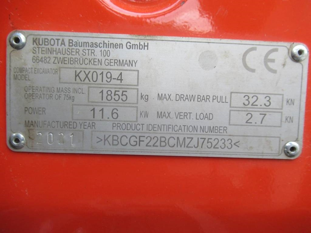 Mini pelle Kubota KX019-4 Löffelpacket: photos 6